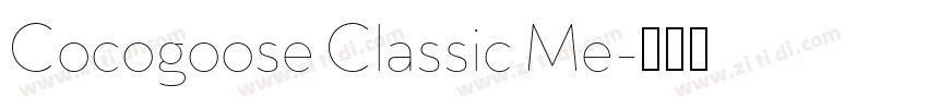 Cocogoose Classic Me字体转换